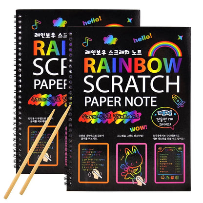 Children's Rainbow Scratch Book (2 Pack)