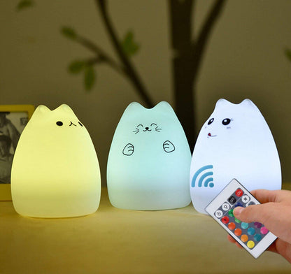 Rechargeable Silicone Cat Night Lights